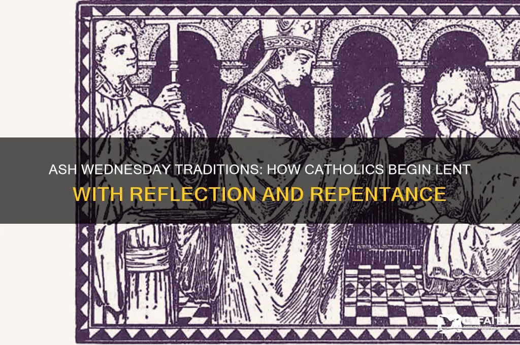what catholics do on ash wednesday
