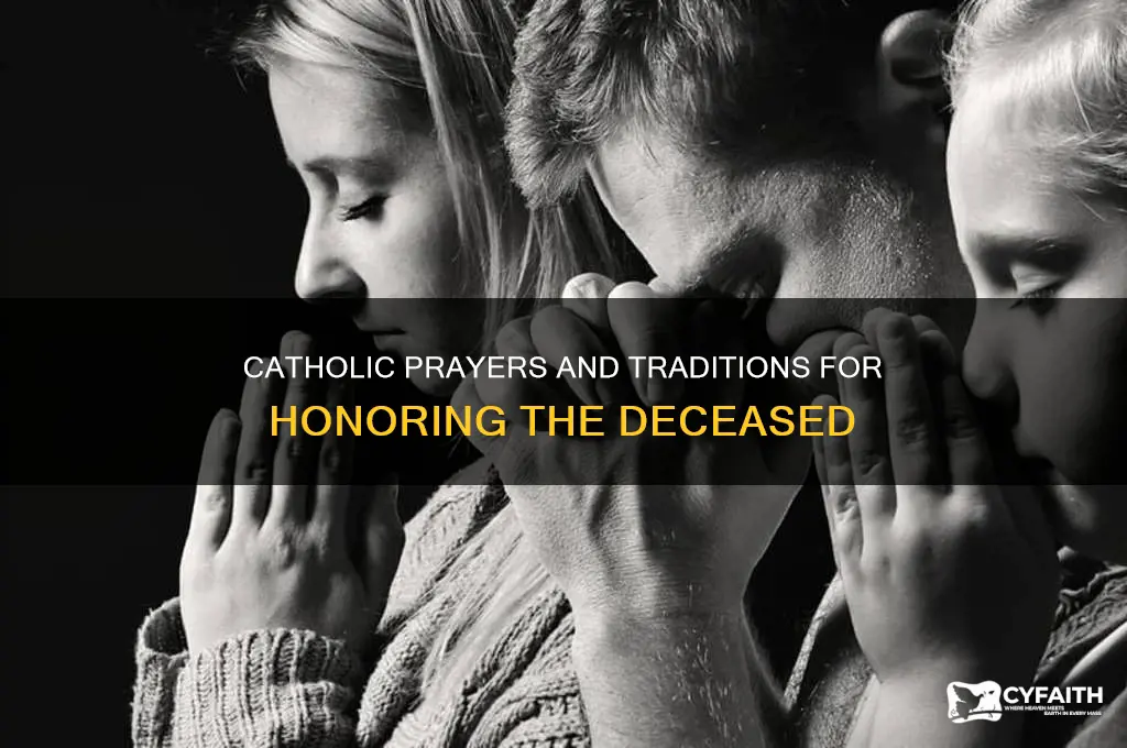 what catholics say when someone dies