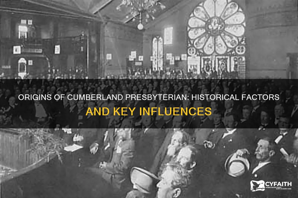 what caused formation of cumberland presbyterian