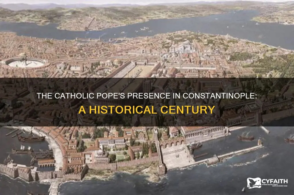 what century was the catholic pope in constantinople