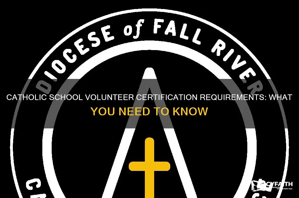 what certification do volunteers at catholic schols require