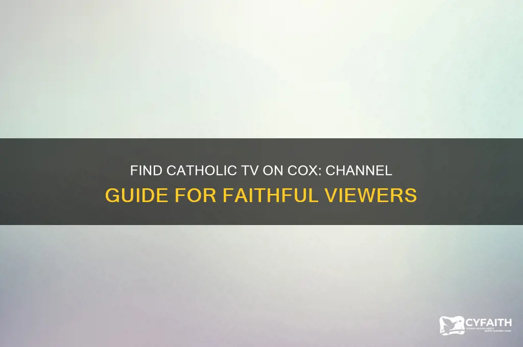 what channel is catholic tv on cox