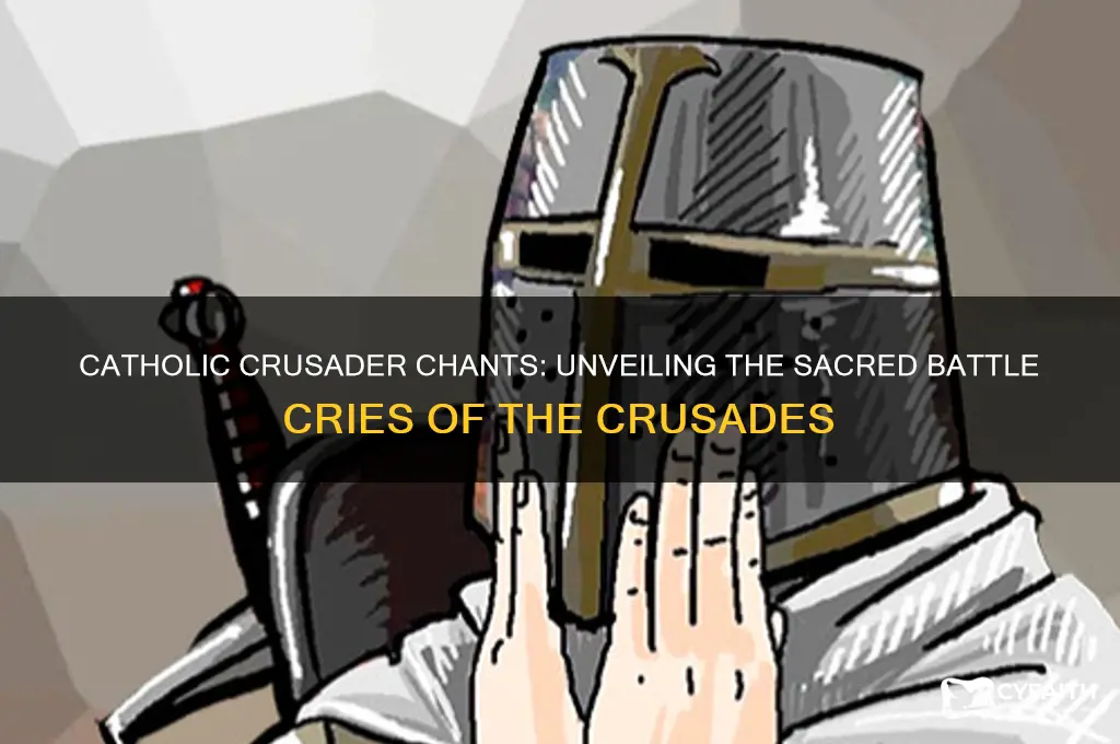 what chants did catholic crusaders use
