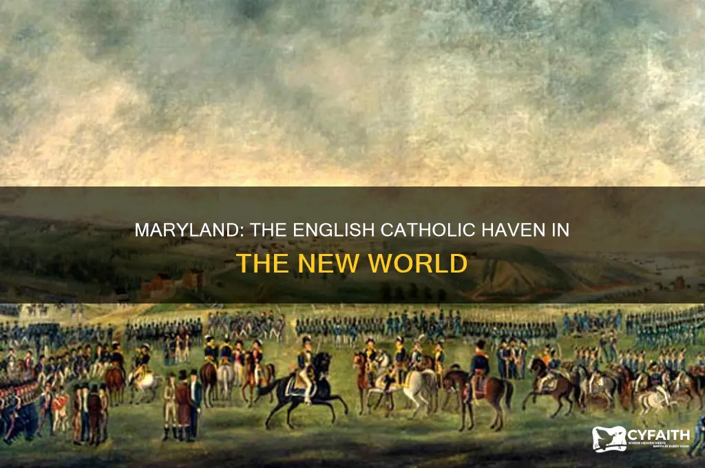 what colony became haven for english catholics