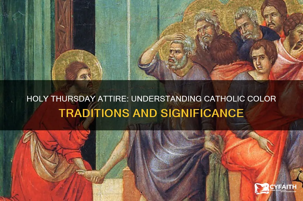 what color do catholics wear on holy thursday