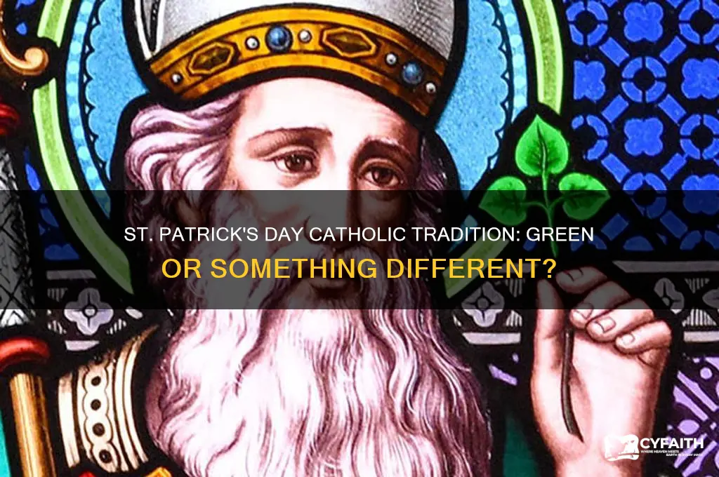 what color do catholics wear on st patrick