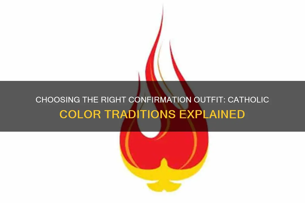 what color do you wear for your catholic confirmation