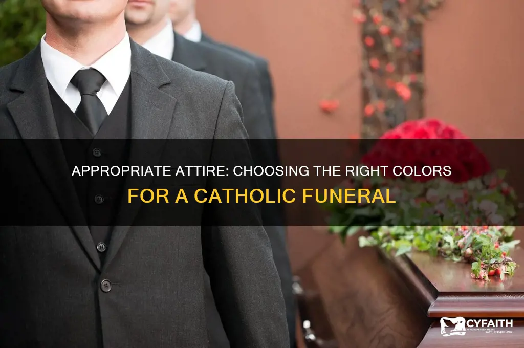 what color do you wear to a catholic funeral