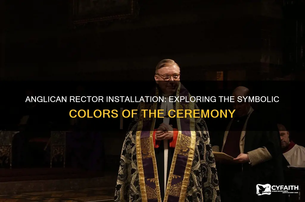 what color is an anglican rector installation