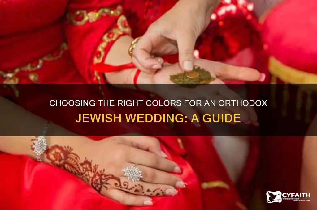 what color should i wear to orthodox jewish wedding