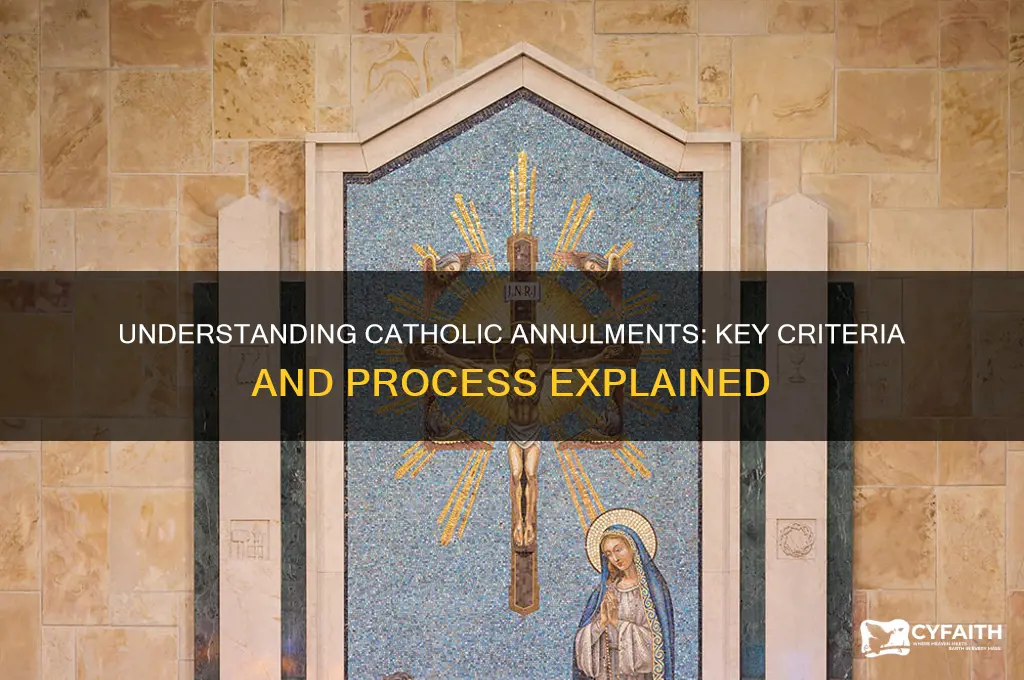 what constitutes a catholic annulment