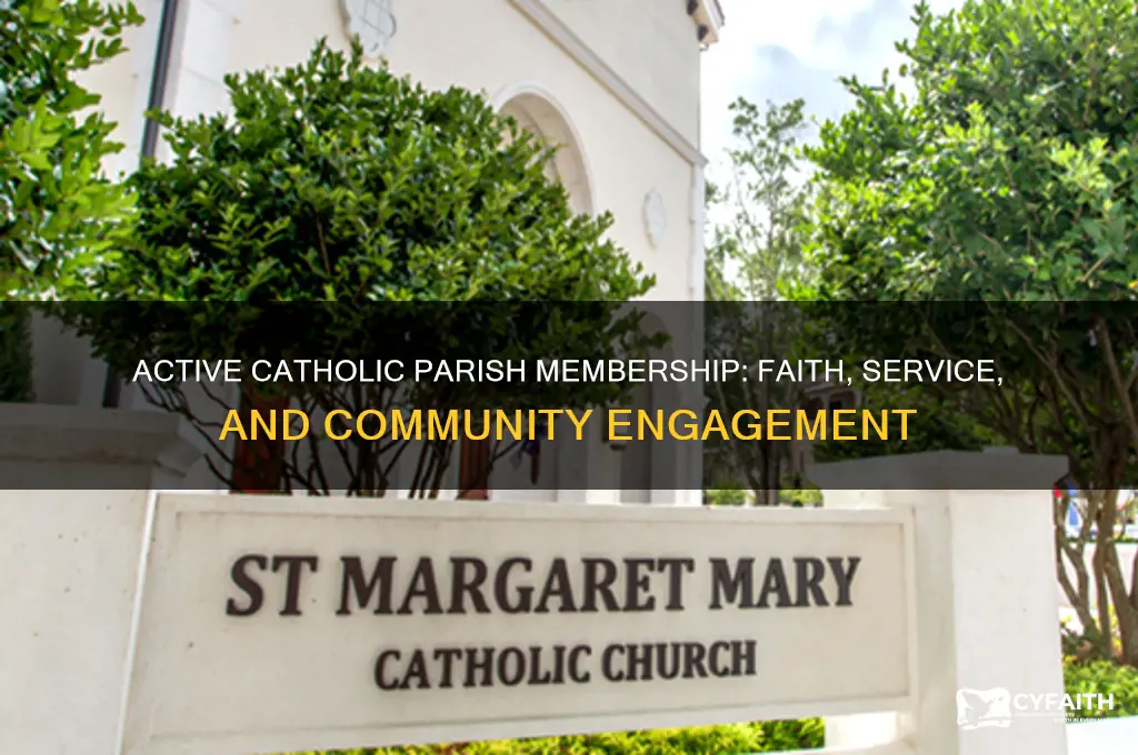 what constitutes an active catholic parish member