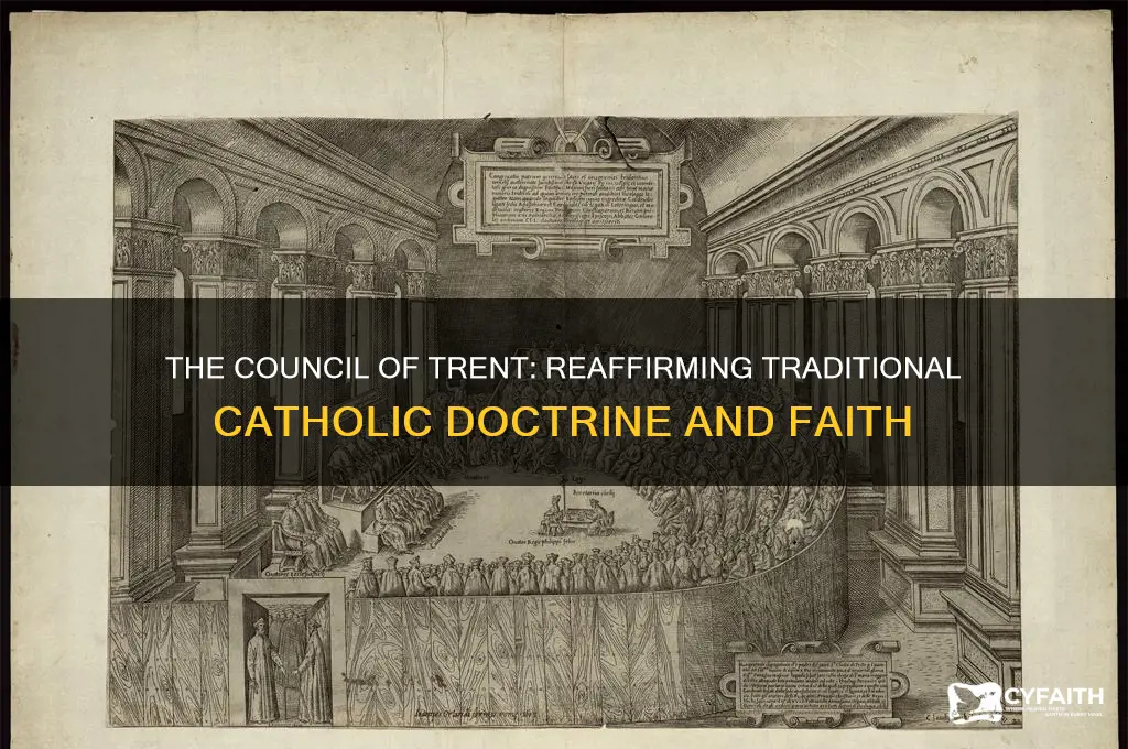 what council reaffirmed the traditional catholic views