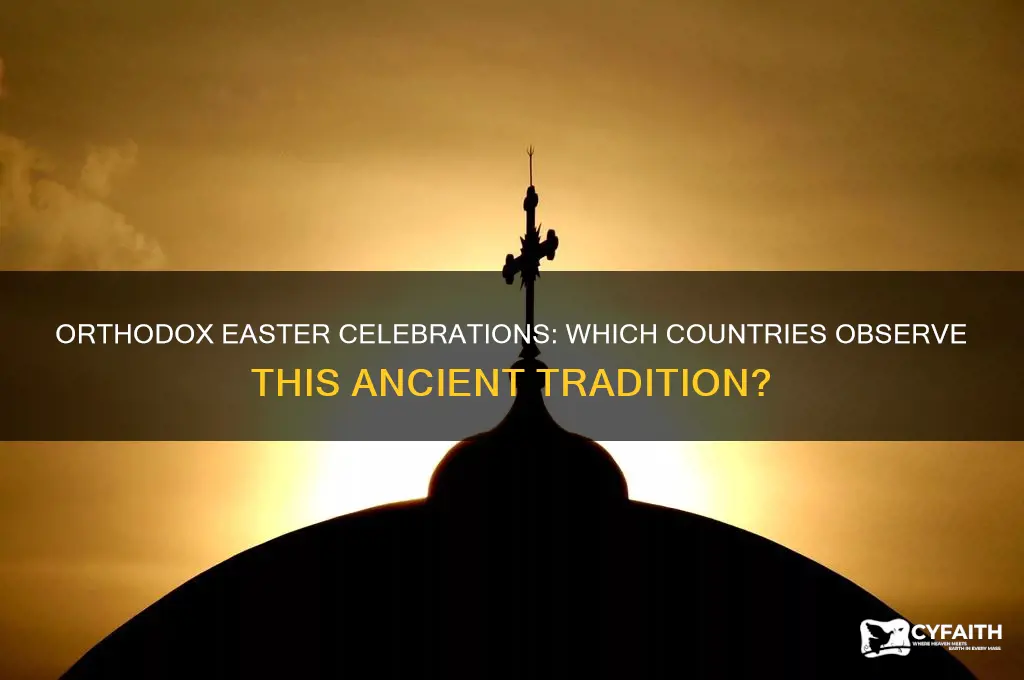 what countries celebrate orthodox easter
