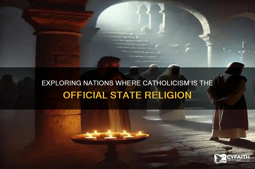 what countries have catholic as their official religion