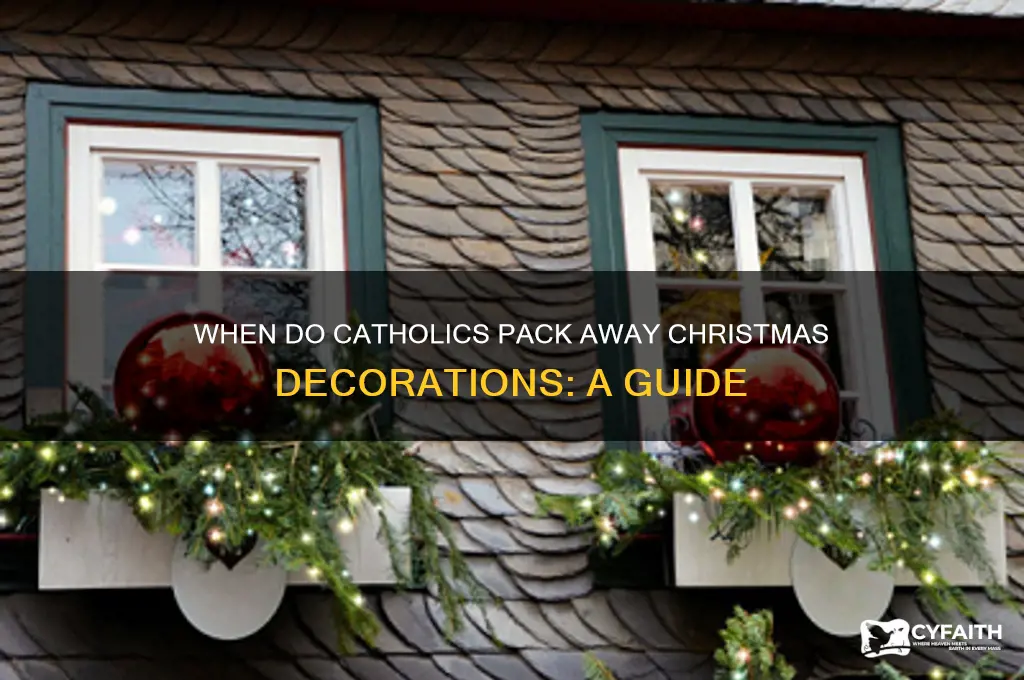 what day do catholics take down christmas decorations