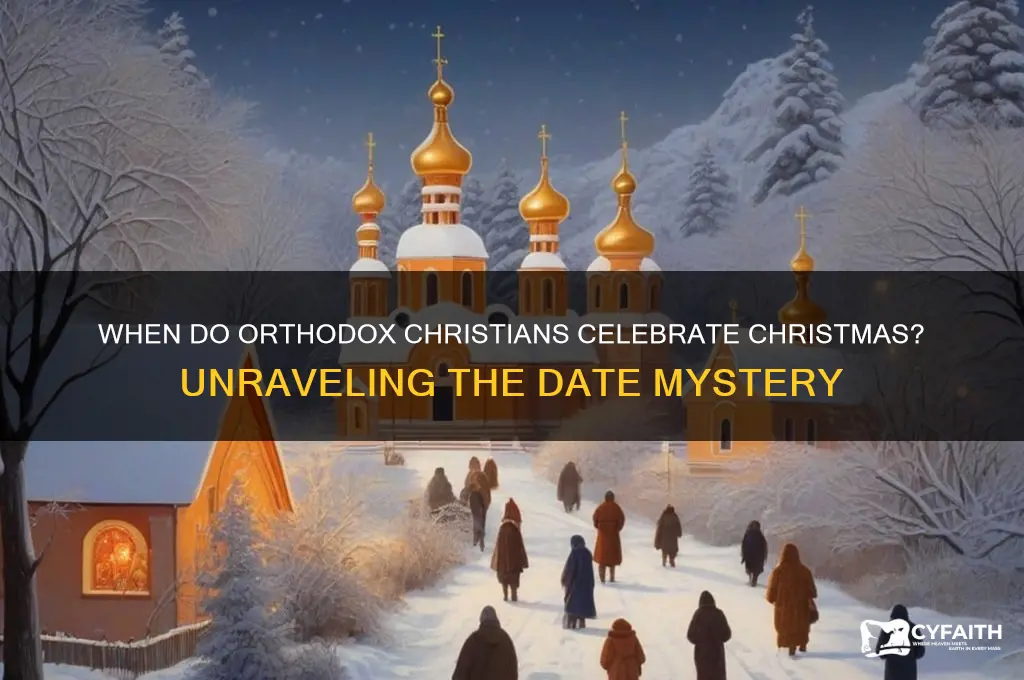 what day do orthodox christians celebrate christmas