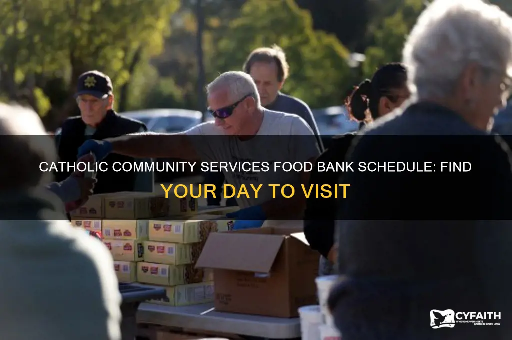 what day does catholic community services have food bank