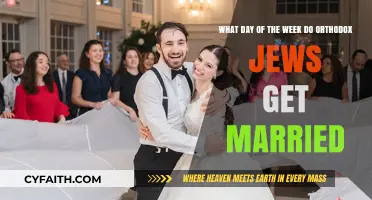 Orthodox Jewish Weddings: Preferred Weekday for Marriage Explained