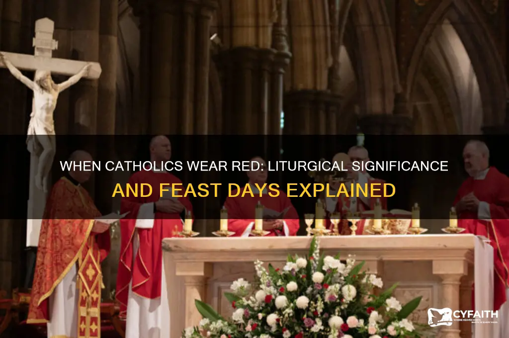 what day should a catholic wear red