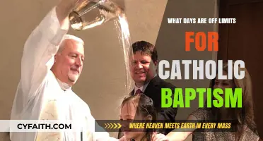 Catholic Baptism Scheduling: Understanding Off-Limit Days and Why They Matter