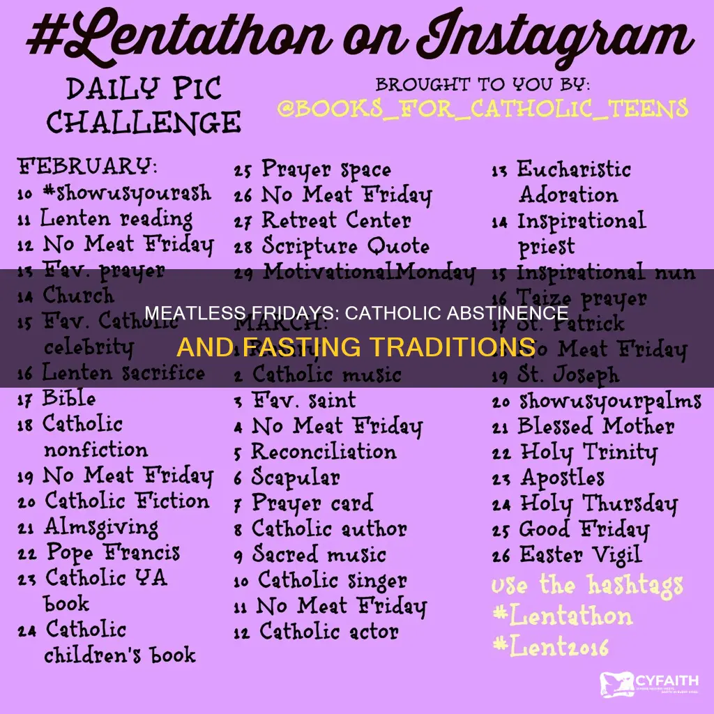 what days do catholic not eat meat