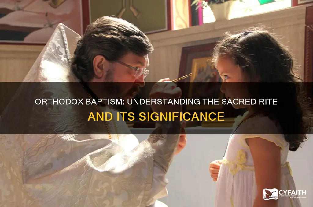 what ddoes the orthodox church believe about baptism