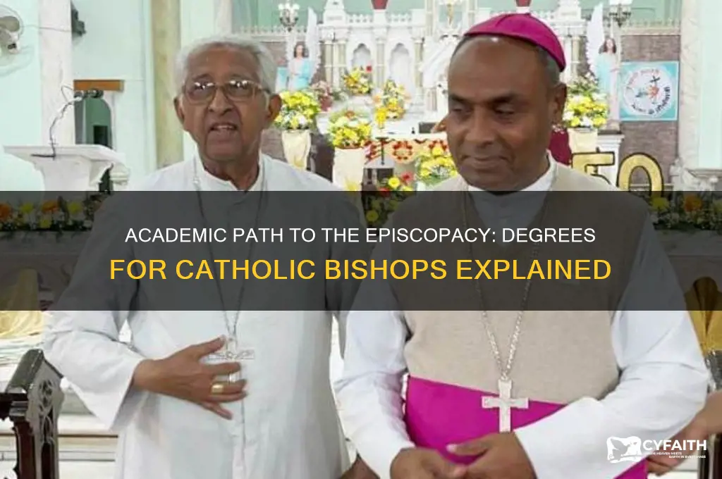 what degree do you need to be a catholic bishop