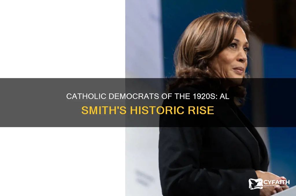what democrat of the 1920s was a catholic