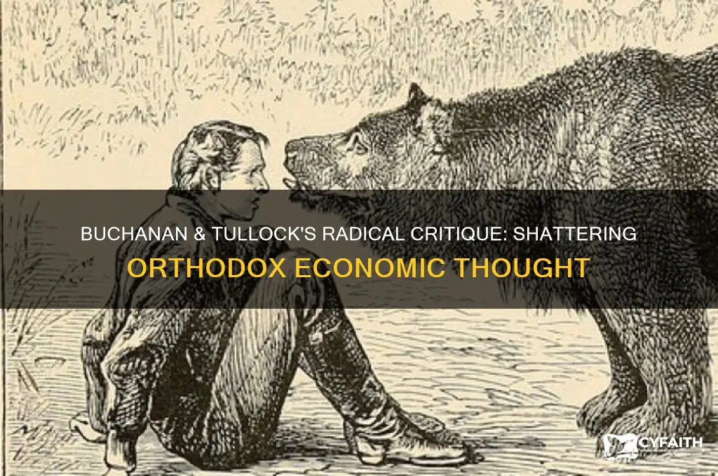 what did buchanan and tullock suggest that shocked orthodox thinkers