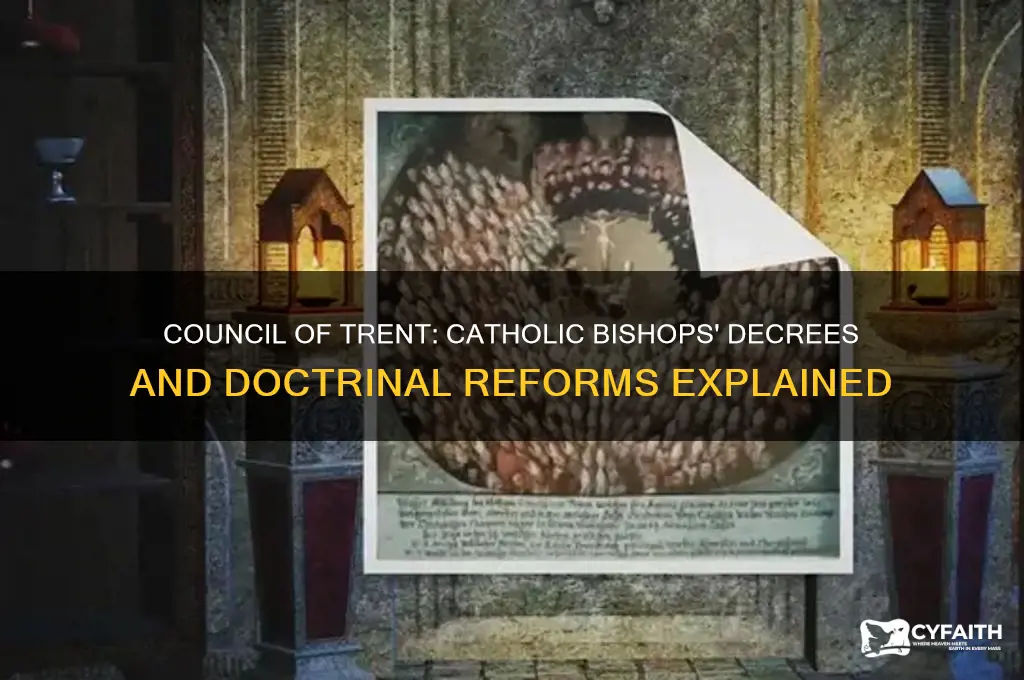 what did catholic bishops declare at the council of trent
