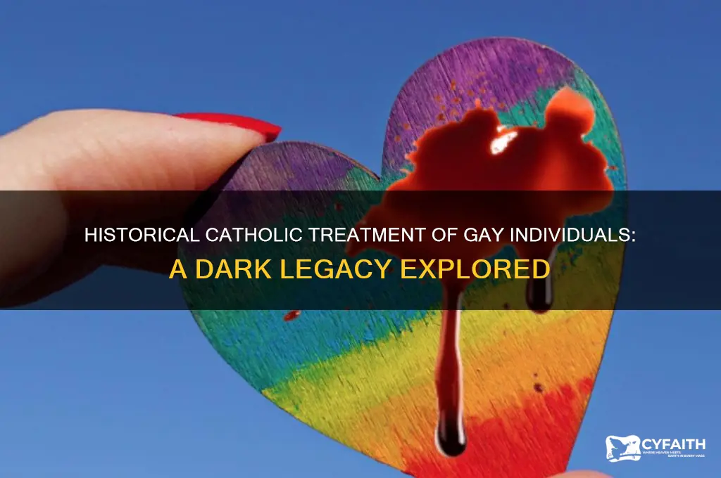 what did catholics do to gay people back then