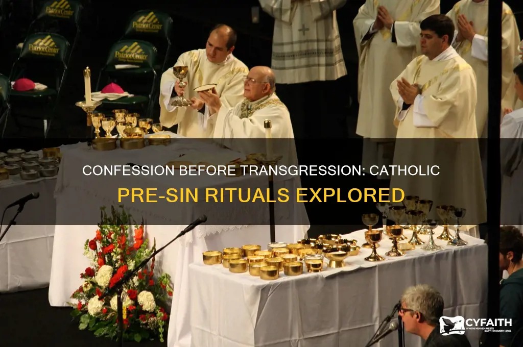what did catholics say before they did something bad