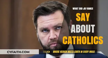 JD Vance's Controversial Remarks on Catholics: A Deep Dive