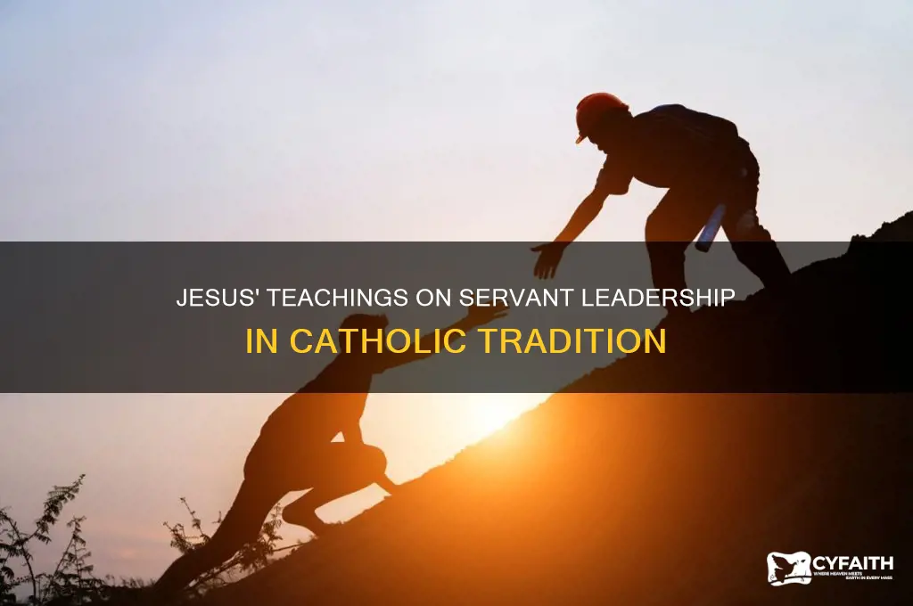 what did jesus say about being a servant catholic