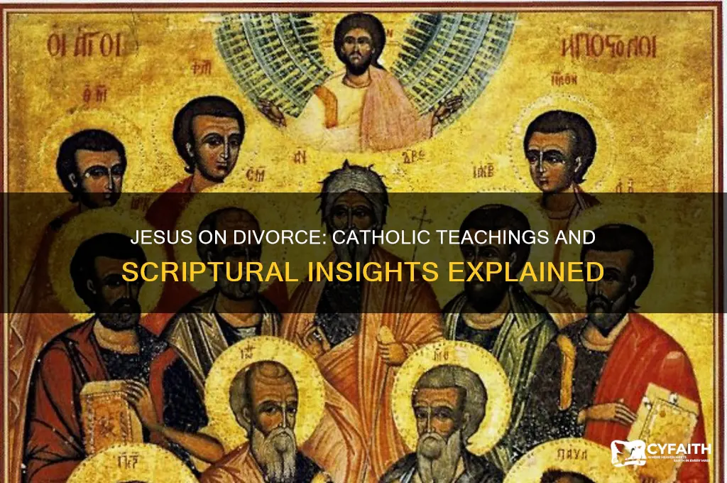 what did jesus say about divorce catholic