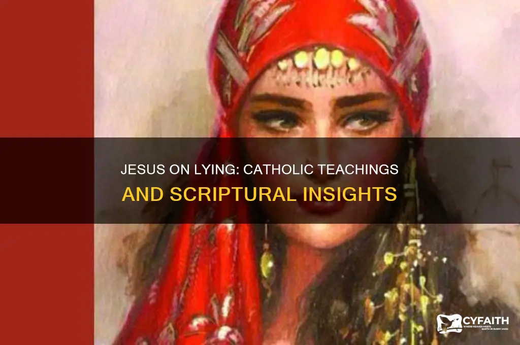 what did jesus say about lying catholic