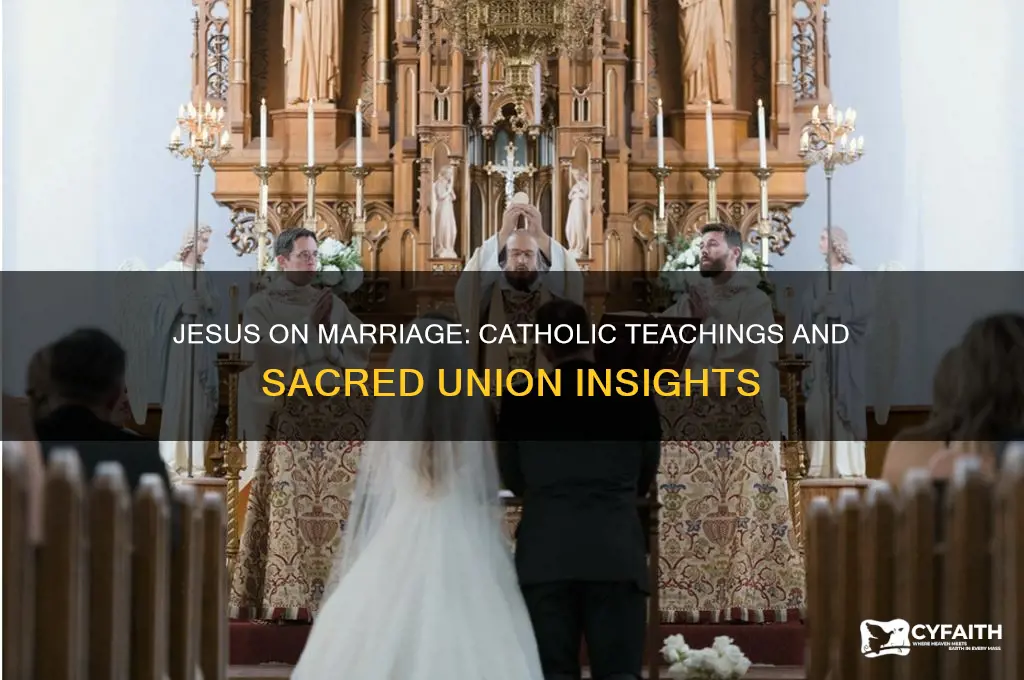 what did jesus say about marriage catholic