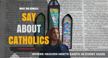 Kamala Harris' Remarks on Catholics: Context, Controversy, and Clarification