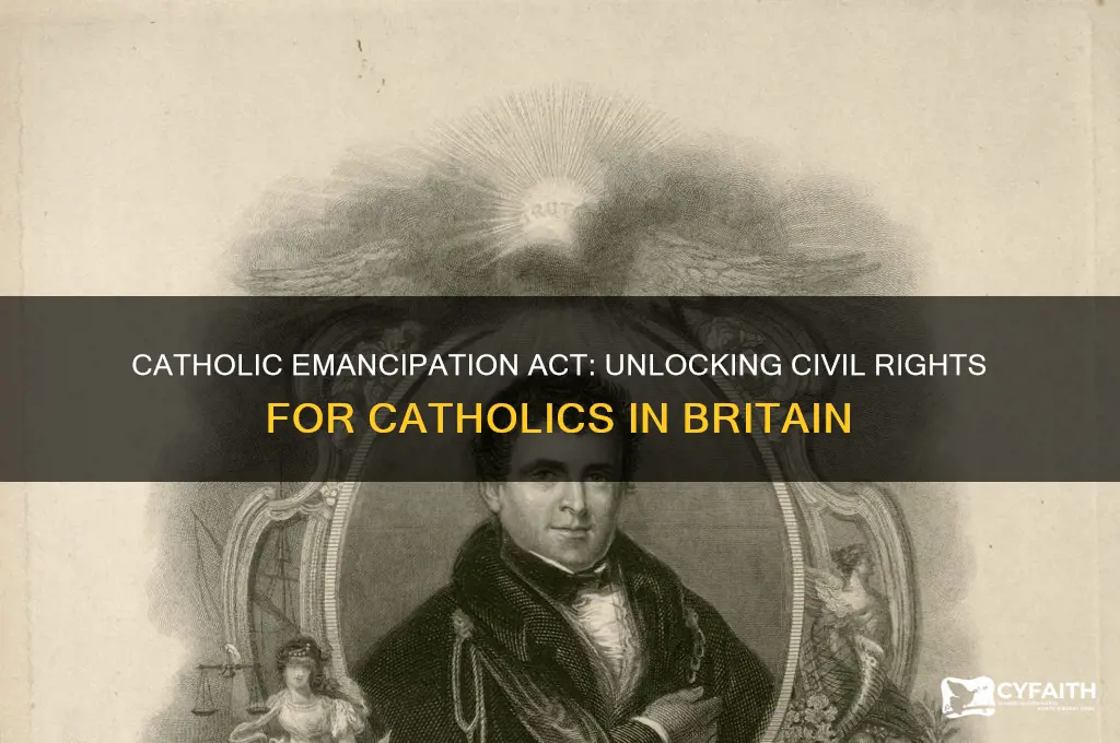 what did the catholic emancipation act do