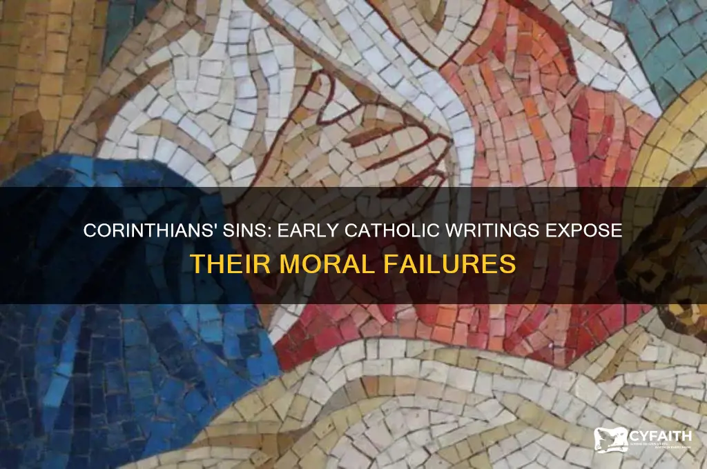 what did the corinthians do wrong in early catholic writings