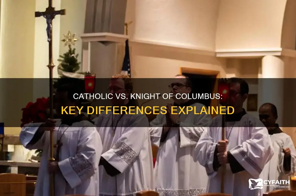 what distinguishes a catholic from a knight of columbus