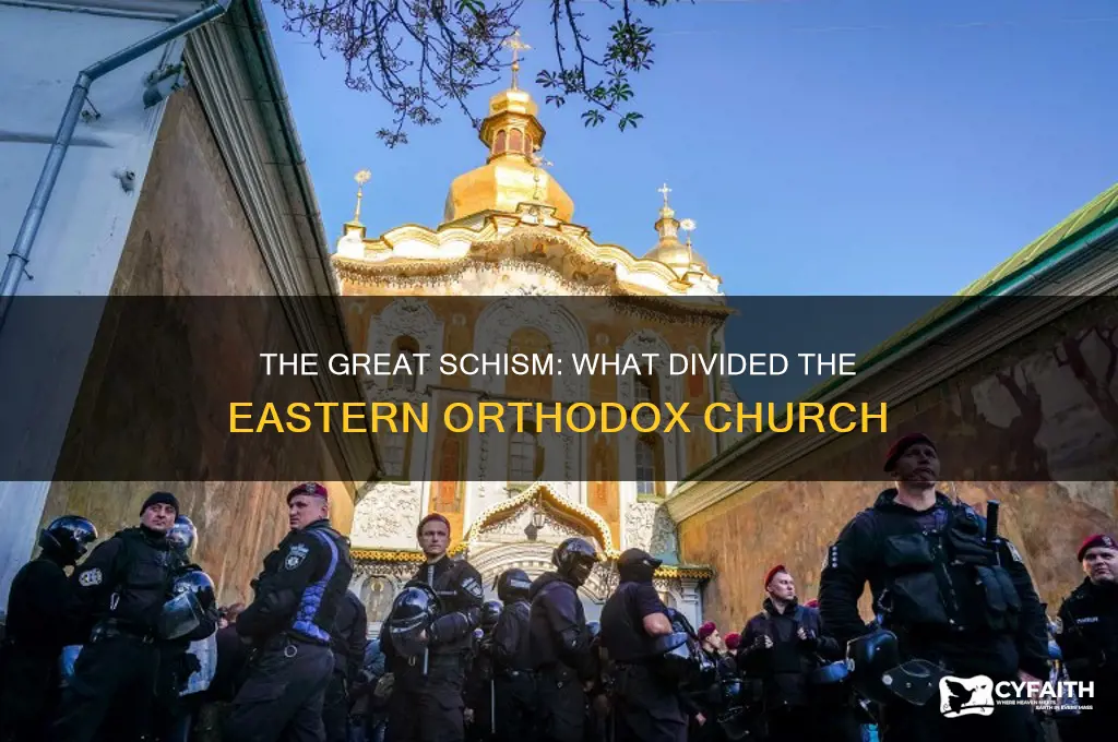 what divided the eastern orthodox church