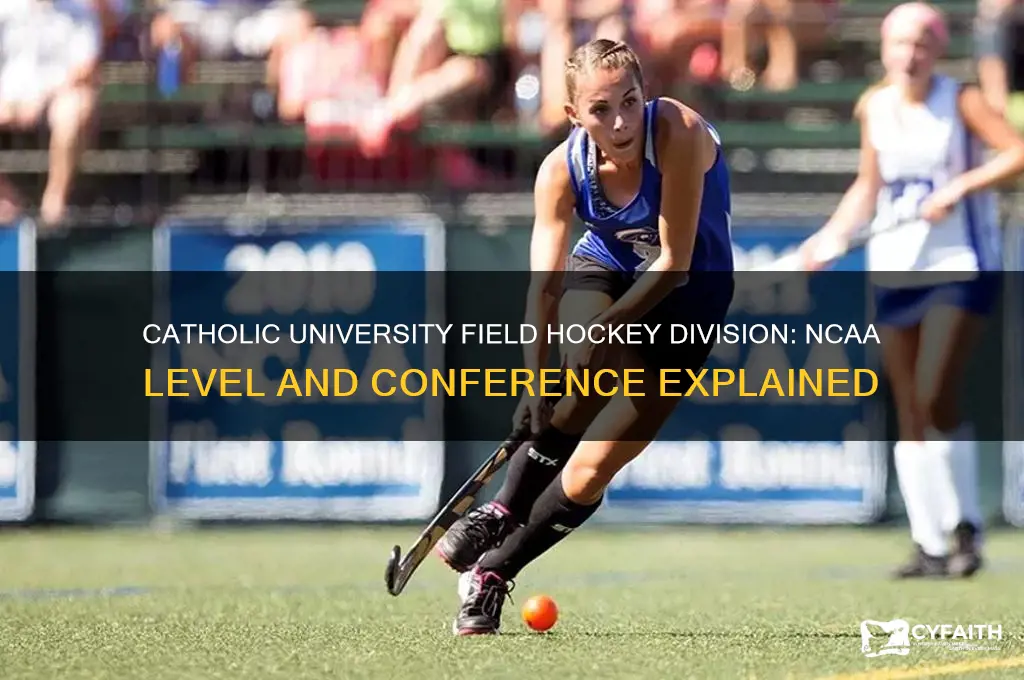 what division is catholic university field hockey