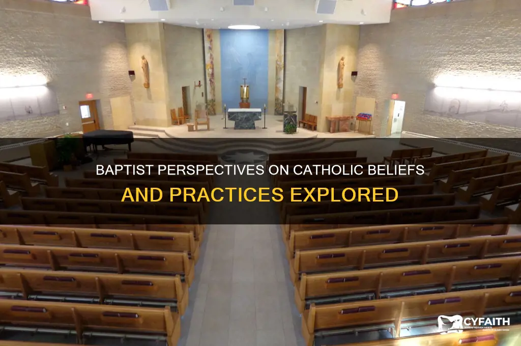 what do baptist say about catholics