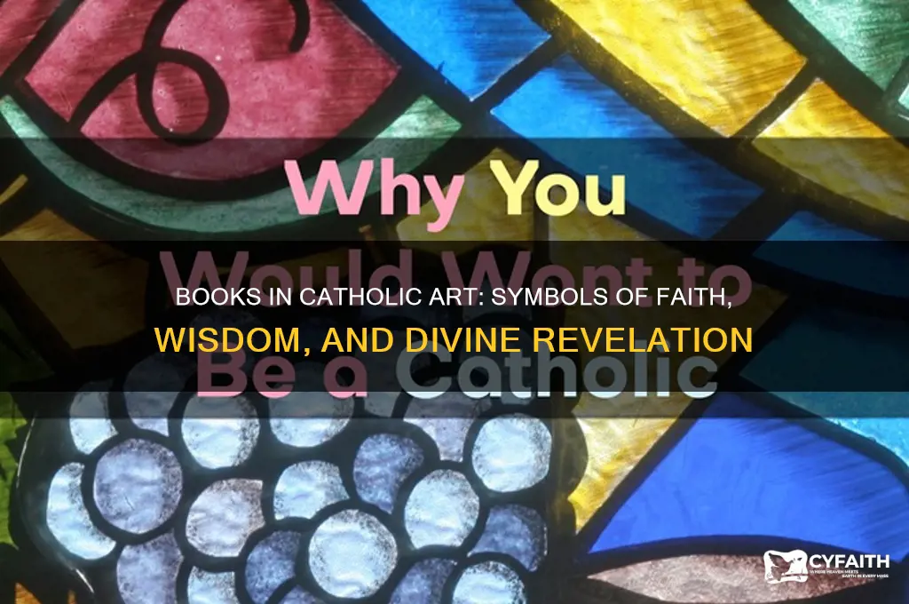what do books symbolize in catholic art