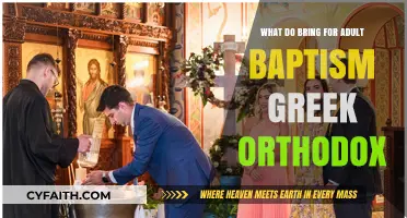Greek Orthodox Adult Baptism: Essential Items to Bring for the Ceremony