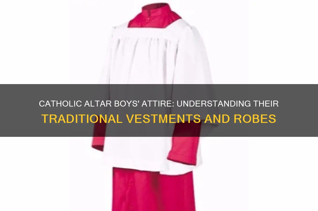 what do catholic altar boys wear