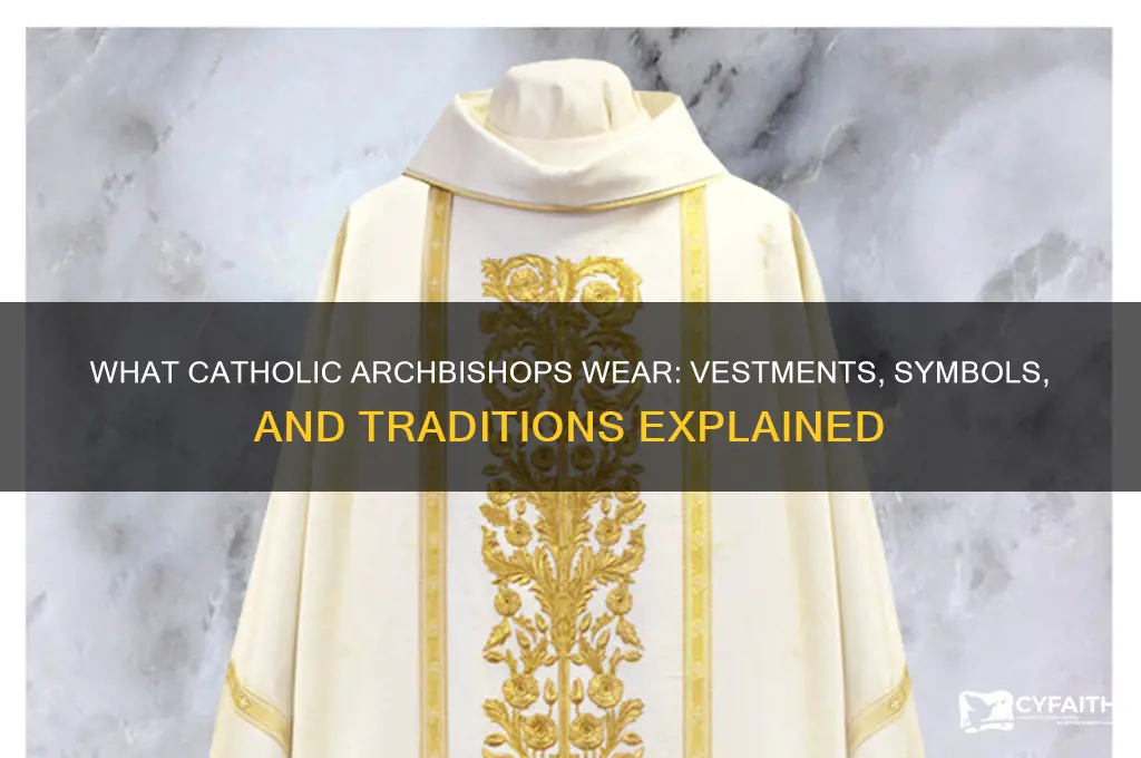 what do catholic archbishops wear