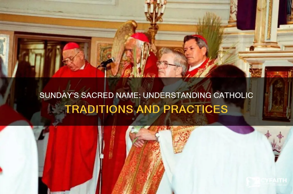 what do catholic call sunday